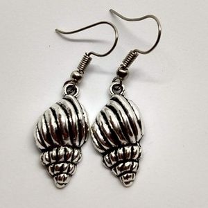 5/$20 Cute nautical shell triton large earrings